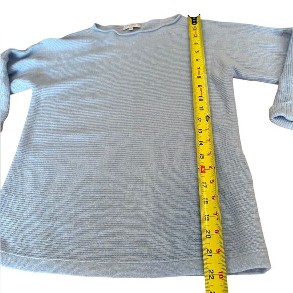 Bartolini Italy Sweater Silk Cashmere Wool Blend Womens Size Large Light Blue - Picture 11 of 11
